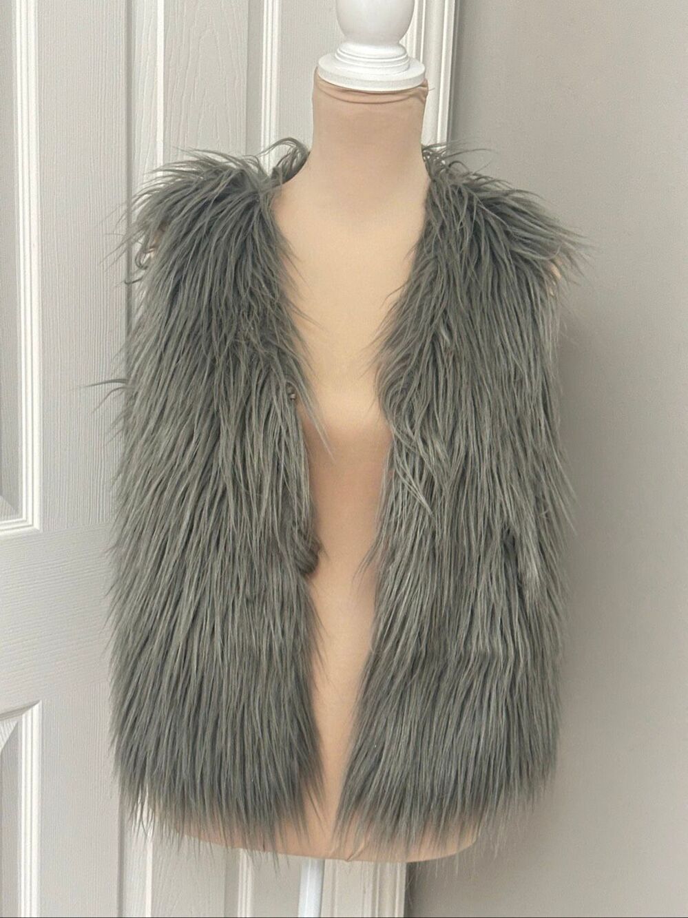 Boston Proper faux fur vest